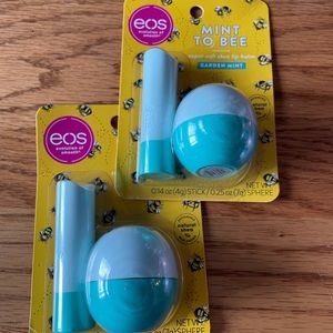 2x EOS Mint To Bee lip balm
